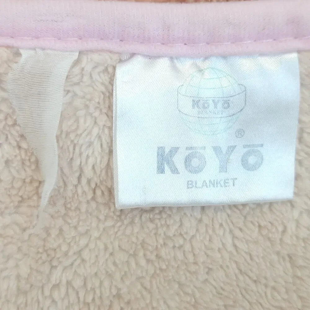 Vtg‎ Holly Hobbie Mink Plush Throw Nursery Blanket Sunbonnet Kawaii  Japan 39x54